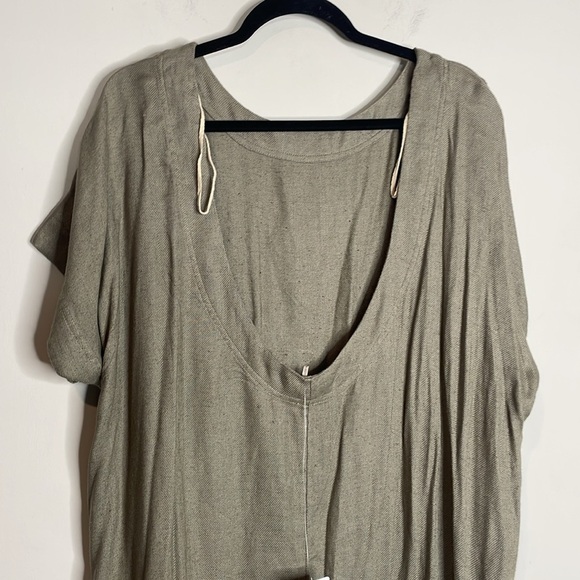 Free People | Women’s Crisp And Cool Midi Dress in Green/Vert Size Large NWT - Picture 6 of 8